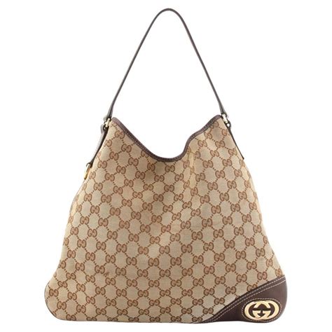 Gucci New Britt Hobo GG Canvas Medium 